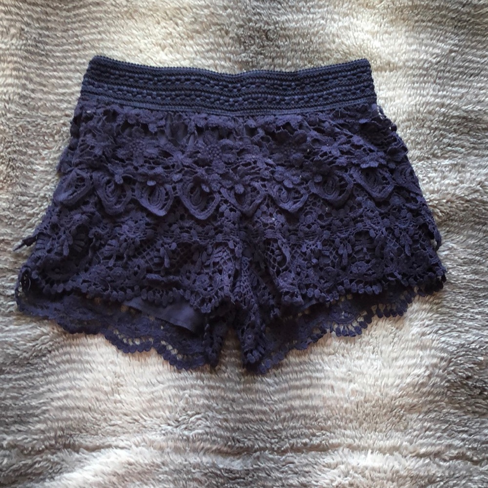 No Boundaries lace shorts.